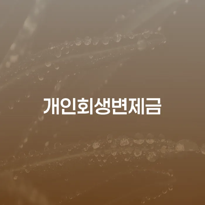 부산 청년개인회생 연체 채무 신속해결방법 전화상담