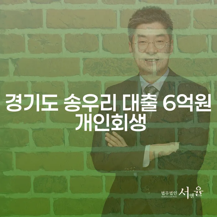 경기도 송우리 대출 6억원 개인회생, 어떻게 해결할 수 있을까요?