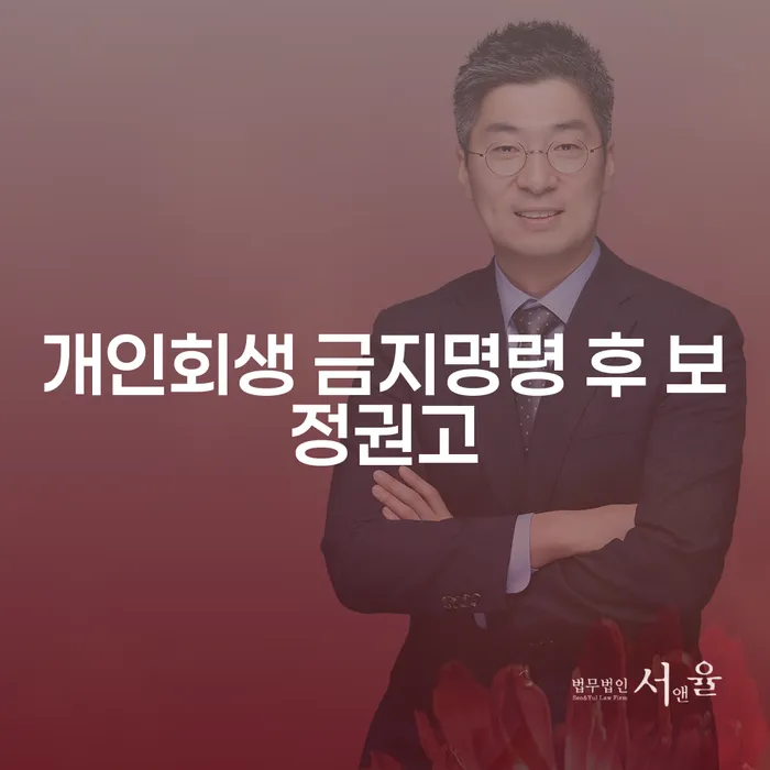 개인회생 금지명령 후 보정권고, 급여 260만원 개인회생 신청 가능할까요?
